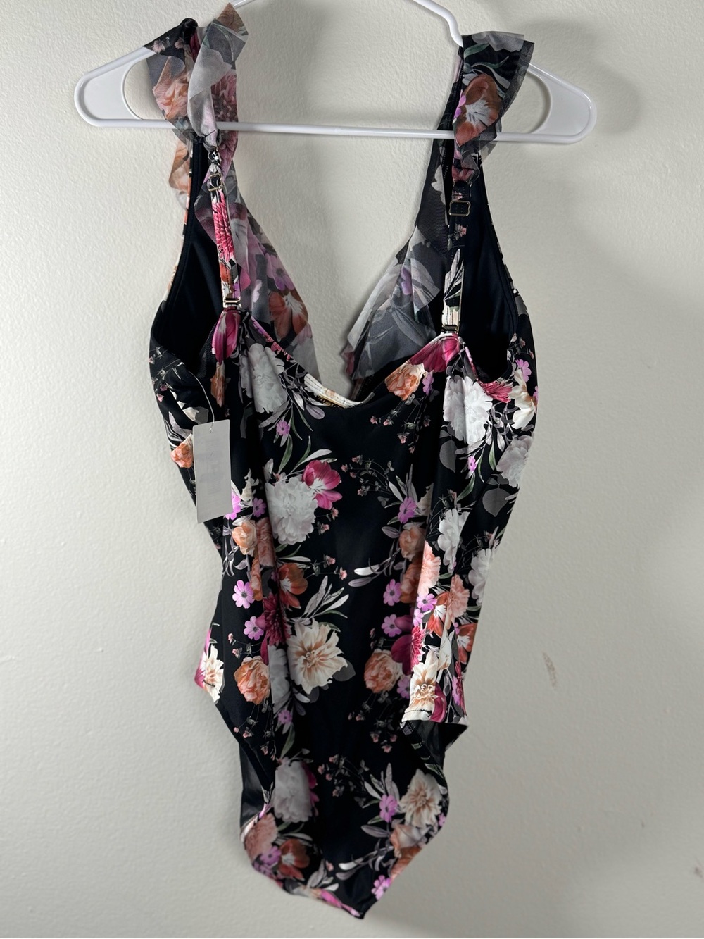 NWT Sea Level Swim Belle Ruffle Floral Swimsuit One Pieces Size 12 - Picture 8 of 15